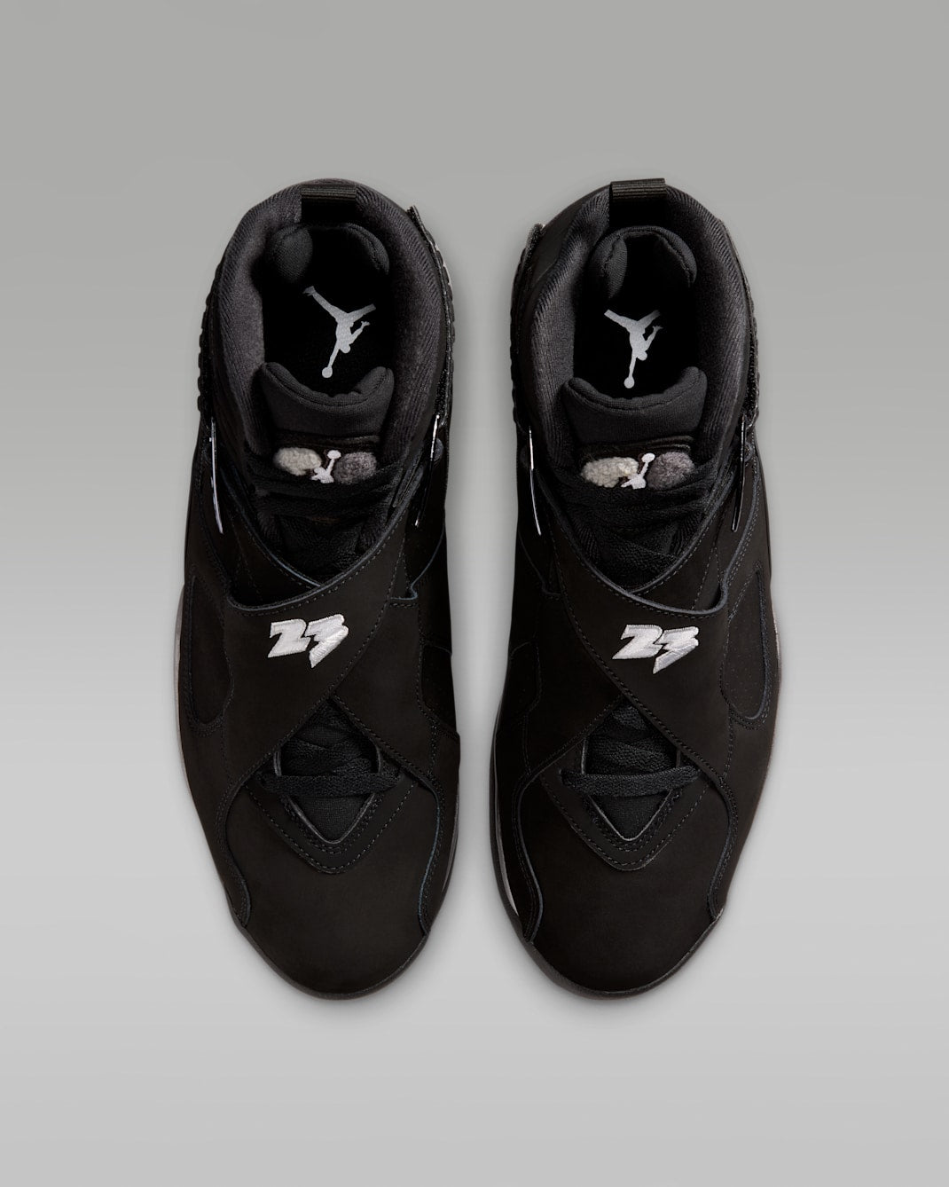 Jordan High-Top Basketball Sneakers – Black & Chrome